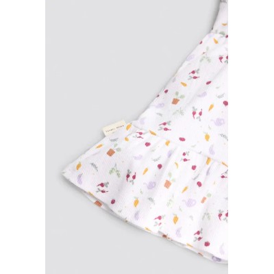 Vestido bebé sin mangas estampado verduras