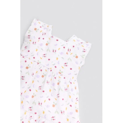 Vestido bebé sin mangas estampado verduras