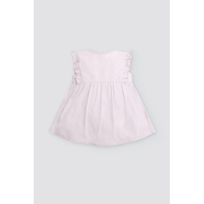 Vestido body bebé sin mangas detalles volantes
