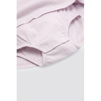 Vestido body bebé sin mangas detalles volantes