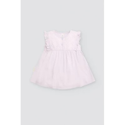 Vestido body bebé sin mangas detalles volantes