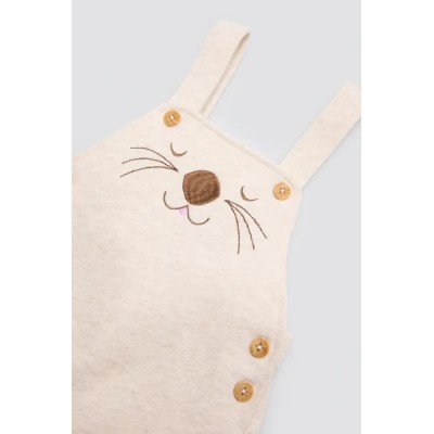 Conjunto bebé manga corta estampado oso