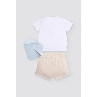 Conjunto bebé 3 piezas estampado nutria