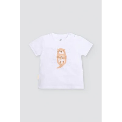 Conjunto bebé 3 piezas estampado nutria