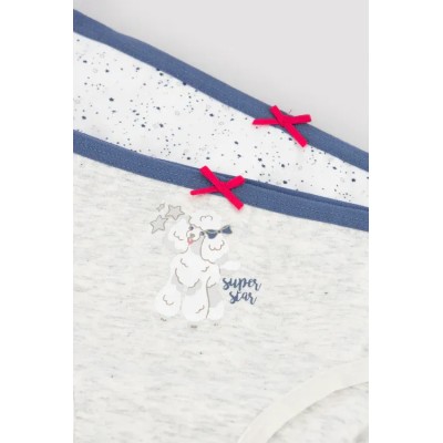Pack de 2 bragas infantiles estampadas caniche