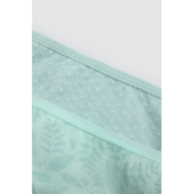 Pack de 2 bragas midi estampadas azul aguamarin