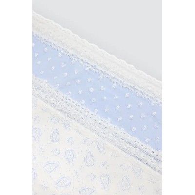 Pack de 2 bragas midi estampadas pastel tonos azules