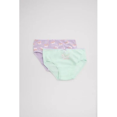 Pack de 2 bragas infantiles estampado unicornios