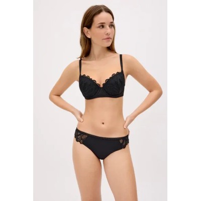Conjunto sujetador push up y tanga sin costuras