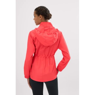 Chaqueta deportiva cortavientos con capucha y bolsillos