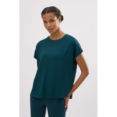 Camiseta deportiva manga corta fluida