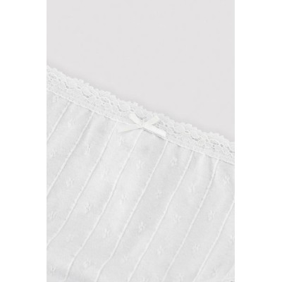 Conjunto infantil interior camiseta y braga blanco