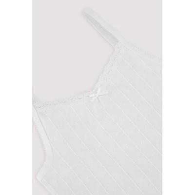 Conjunto infantil interior camiseta y braga blanco