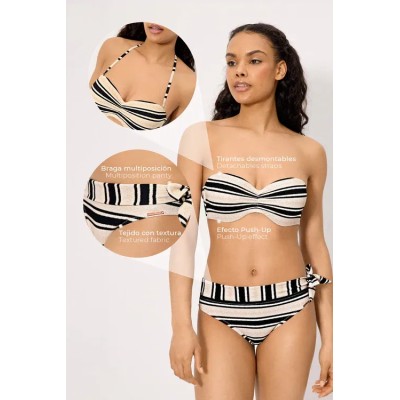 Bikini bandeau push-up y.mora copa c