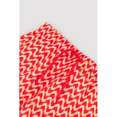 Bañador niño corto estampado étnico multicolor