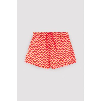 Bañador niño corto estampado étnico multicolor