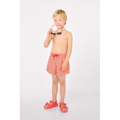 Bañador niño corto estampado étnico multicolor