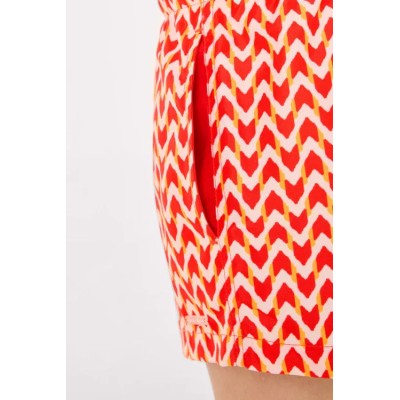 Bañador niño corto estampado étnico multicolor