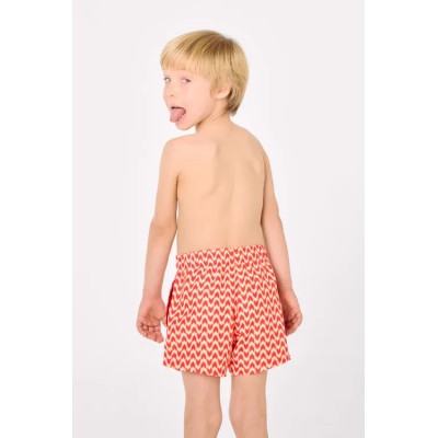 Bañador niño corto estampado étnico multicolor