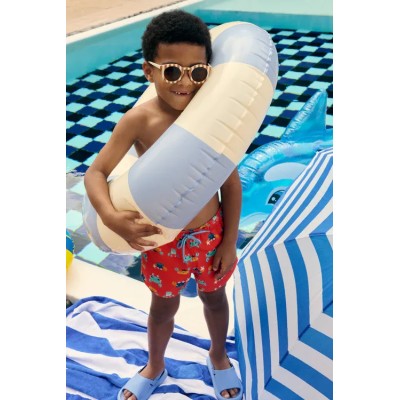 Bañador niño corto estampado cangrejos multicolor