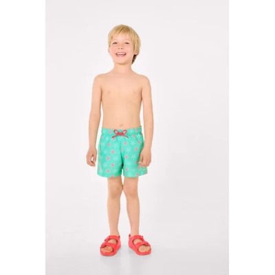 Bañdor niño corto estampado estrellas marinas turquesa
