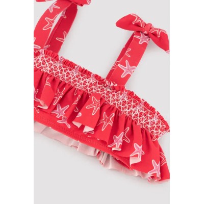 Bikini niña detalles volantes