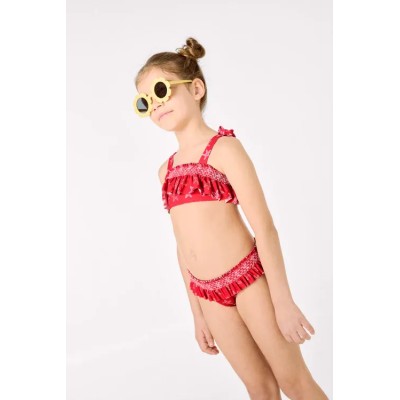 Bikini niña detalles volantes