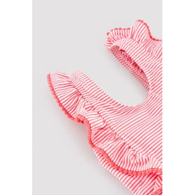 Bañador niña volates estampado rayas