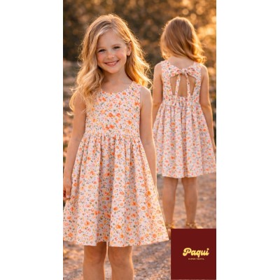 Vestido niña alma amapolas