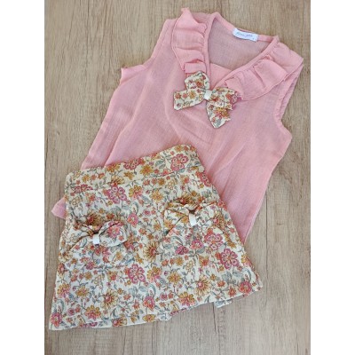 Conjunto niña bambula