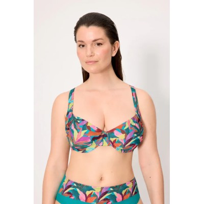 bikini reductor estampado hojas copas D