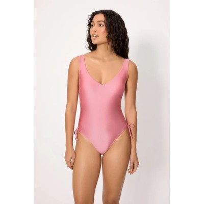 Bañador reductor con brillo rosa