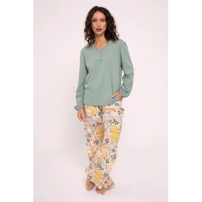 Pijama mujer largo estampado | MUYDEMI