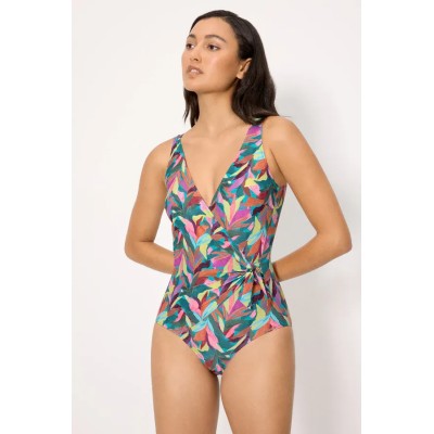 Bañador moldeador hojas