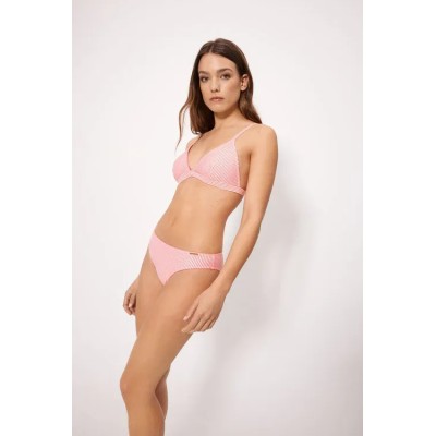 bikini triángulo bambula rosa