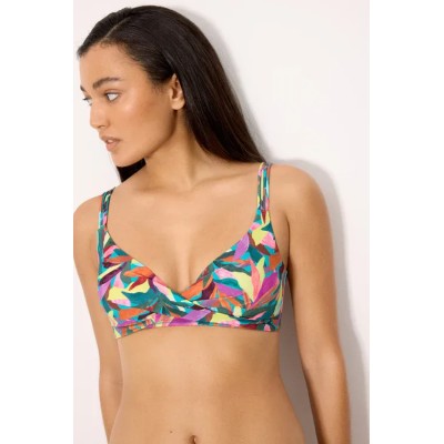 bikini triángulo hojas