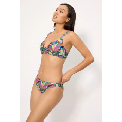 bikini triángulo hojas