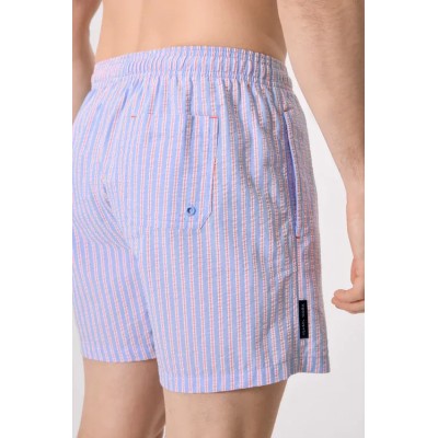 Bañador rayas azules y naranjas