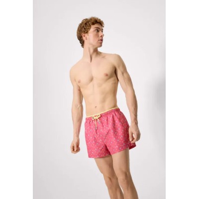 Bañador medio cangrejos azul