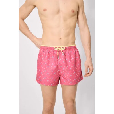 Bañador medio cangrejos azul