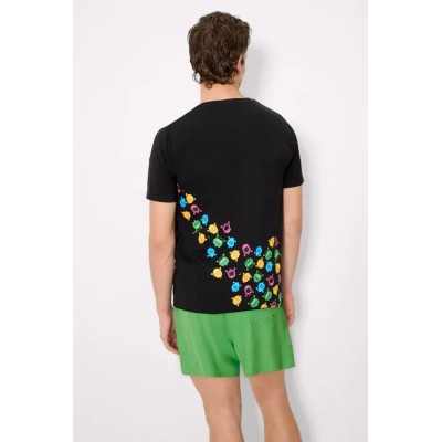 Camiseta manga corta estampado monstruos