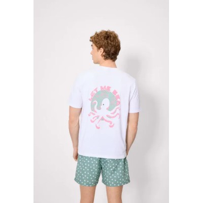 Camiseta manga corta pulpo