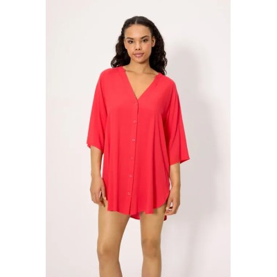 Camisa larga media manga