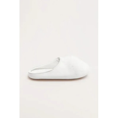 Zapatillas de casa plumas marabú blancas | Colección Novia