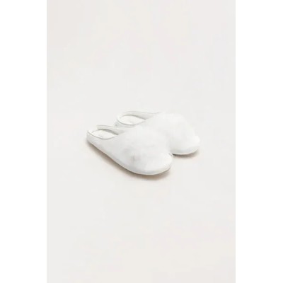 Zapatillas de casa plumas marabú blancas | Colección Novia