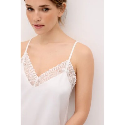 Camisón de tirantes de satén blanco | Colección Novia