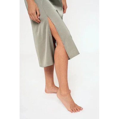 Camisón mujer midi satén verde | MUYDEMI