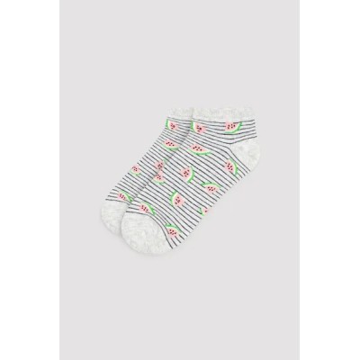 Pack de 3 calcetines tobilleros estampados