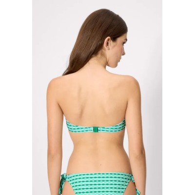 bikini bandeau estampado