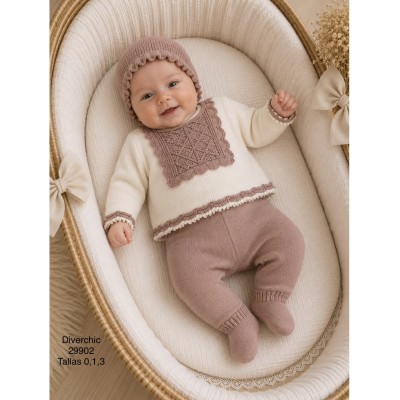CONJUNTO BEBE LANA DIVERCHIC